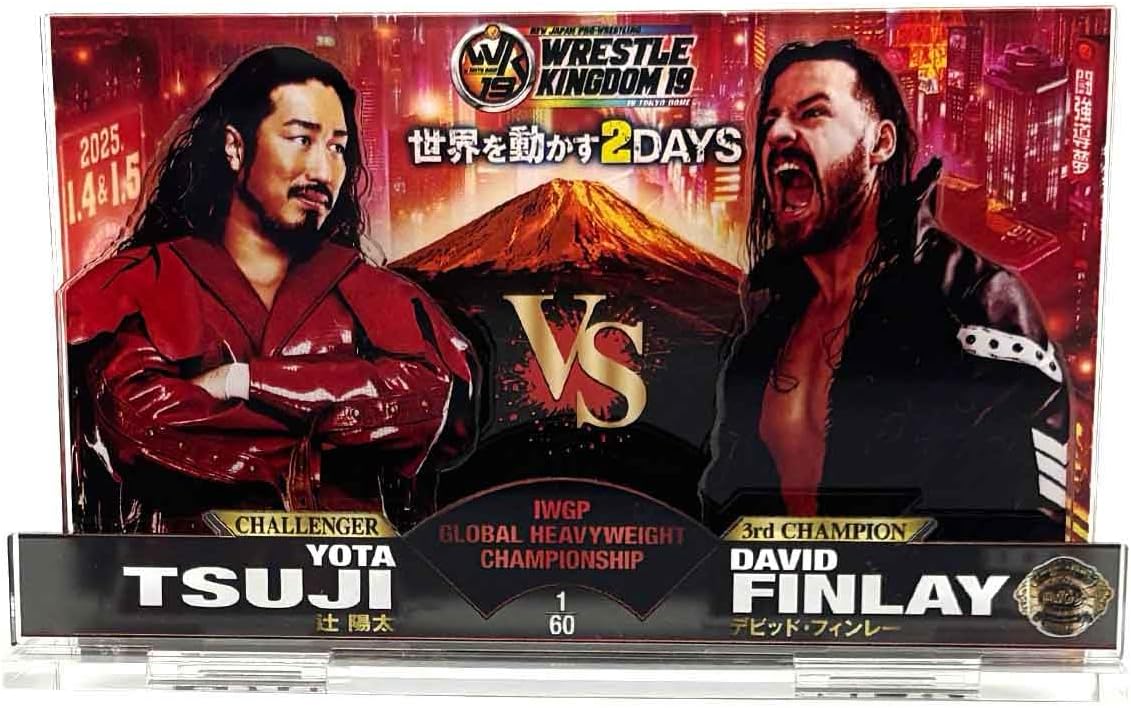 New Japan Pro Wrestling David Finlay vs Tsuji Yota/Wrestle KINGDOM19 Commemorative Acrylic Stand 6174062882