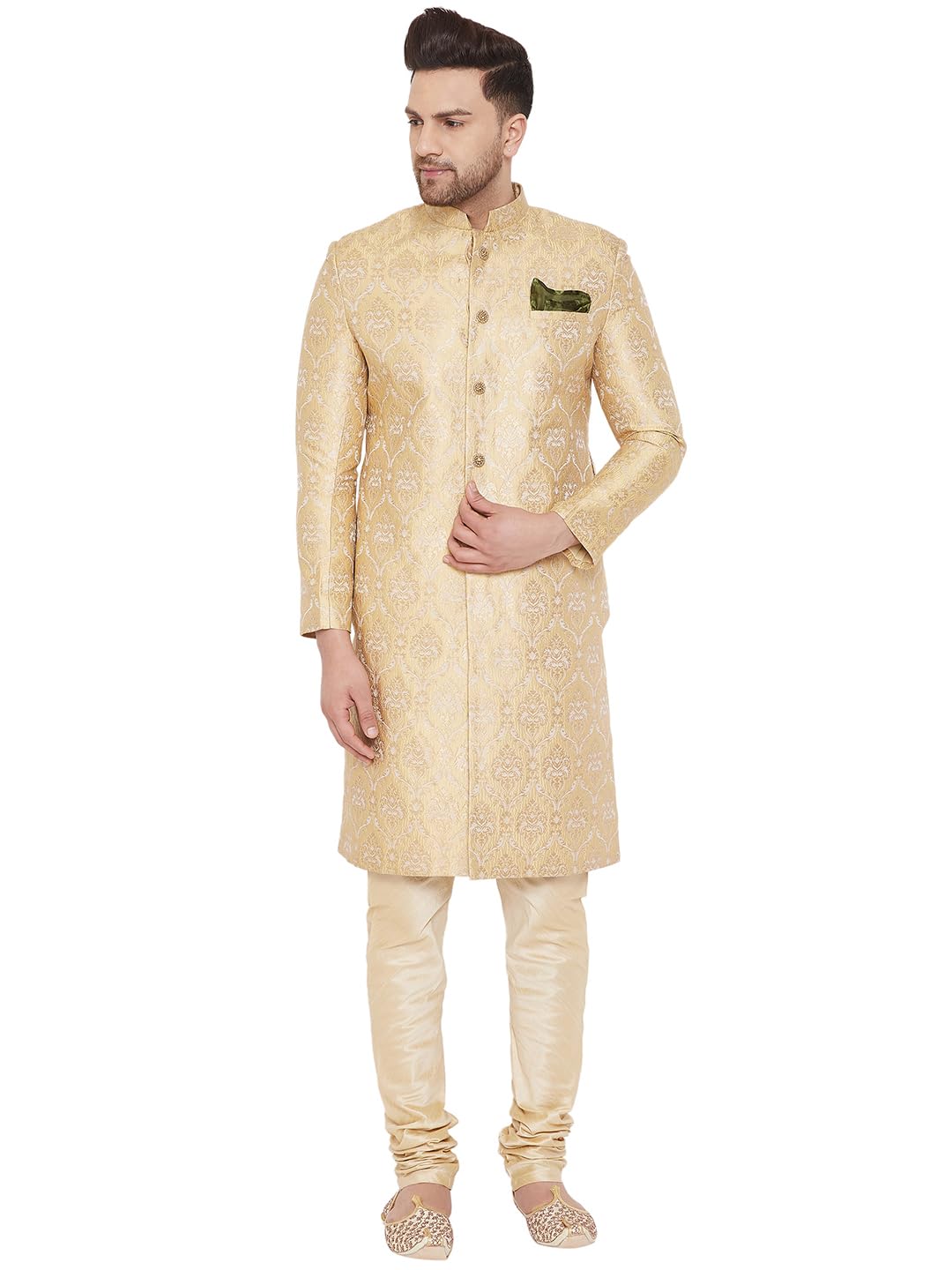 Silk Blend Men Kurta Set