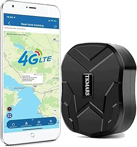 4G Car GPS Locator Without Subscription with Free App 10000mAH Battery 150 Days Long Standby GPS Tracker Live Tracking Magnetic Anti-theft GPS Tracker for Motorcycle Vehicles TK905B 4G asin的图片