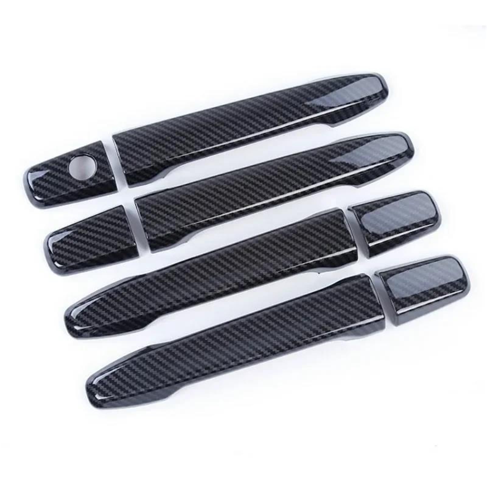 YSDSLS Door Handle Cover Accessories Overlays for Mitsubishi for Outlander 2008-2020(Carbon Fiber)