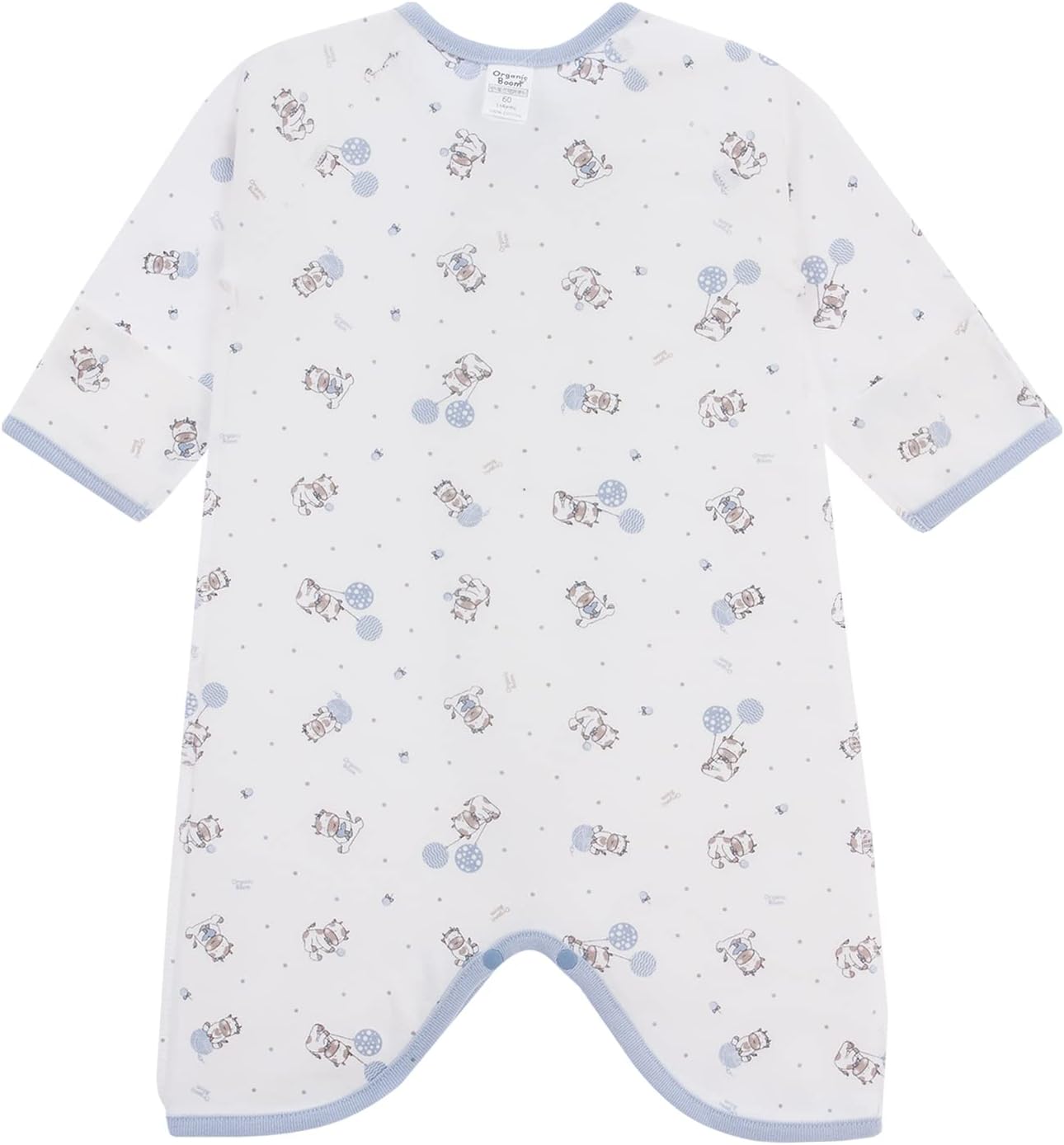 100% Certified Organic Cotton Korean Kimono Newborn Baby Clothes Relaxed Outfit LongSleeve Romper 0-6 Months Mitten Cuffs