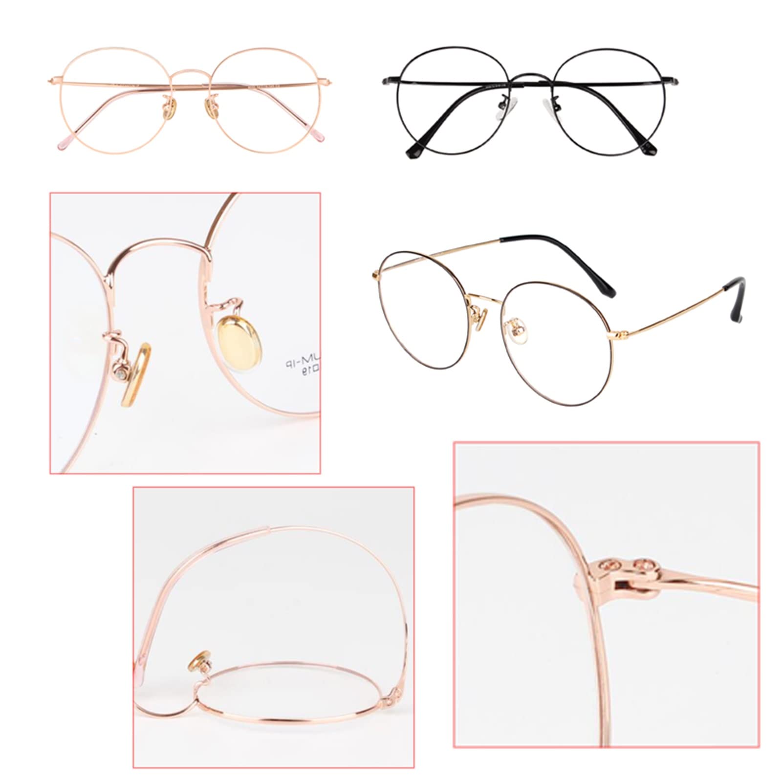 Okrągłe Okulary Do Czytania Z Metalową Ramką Dwuogniskową Dla Mężczyzn I Kobiet, Okulary Do Czytania Z Blokadą Niebieskiego Światła/Black/1