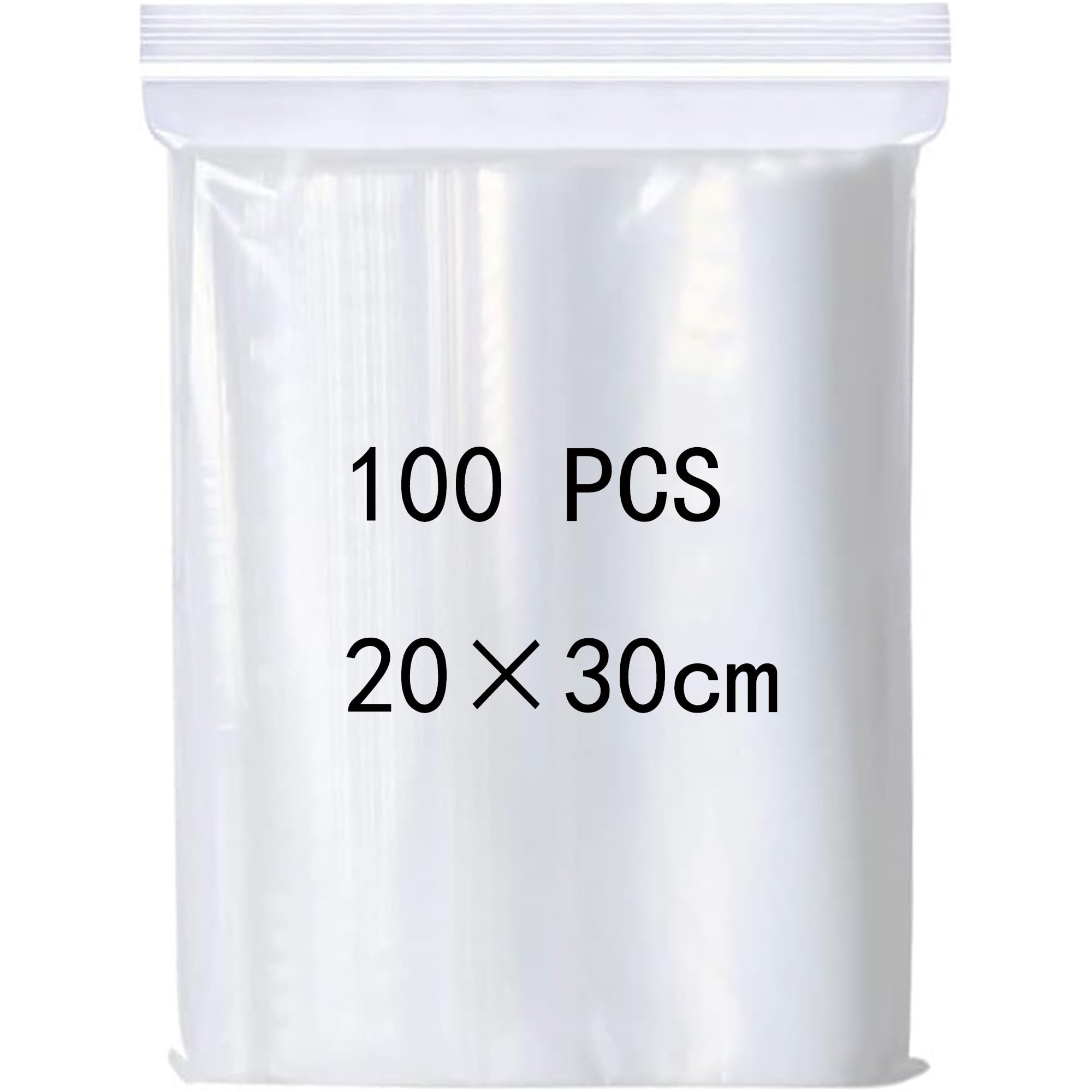 Sac zip transparent refermable étanche 20 x 30 cm pour peinture diamant et biscuits