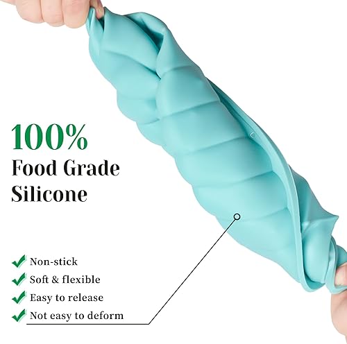 Miniatura 6 de 2 moldes para pasteles Charlotte, moldes redondos de silicona de 10 pulgadas para hornear tarta de queso, brownie, pastel de plátano, tarta de