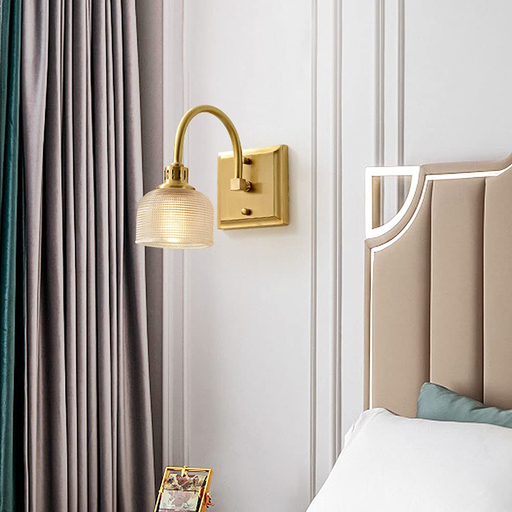 Lampes murales de vanité de bain E14 en verre au design épuré