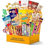 Treats from Home South African Snacks Food Box | Authentic African Candies, Chocolate Bars, & Treats | Perfect Christmas Gifts Includes Ouma Rusks, Smarties, & More | Best South African Products Care Package for Gifting & Sharing - 36 Units