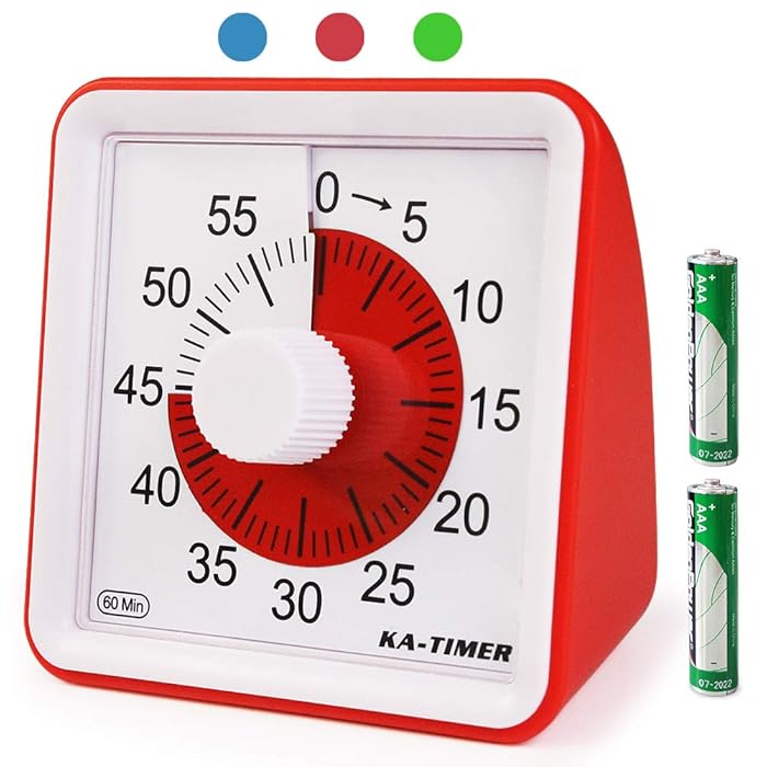 Buy KITCHENARM 60 Minutes Visual Kitchen Timer Wind Up 3 Inches Cute