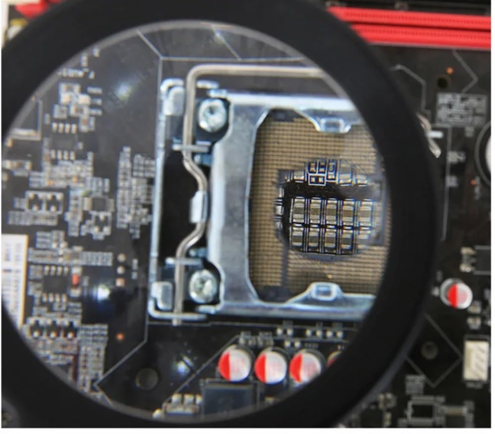 Microscope Soldering Magnifier 3X 4.5X 25X USB Illuminated 10 LED Magnifying Glass Auxiliary Clip Welding Iron Phone Repair(White)