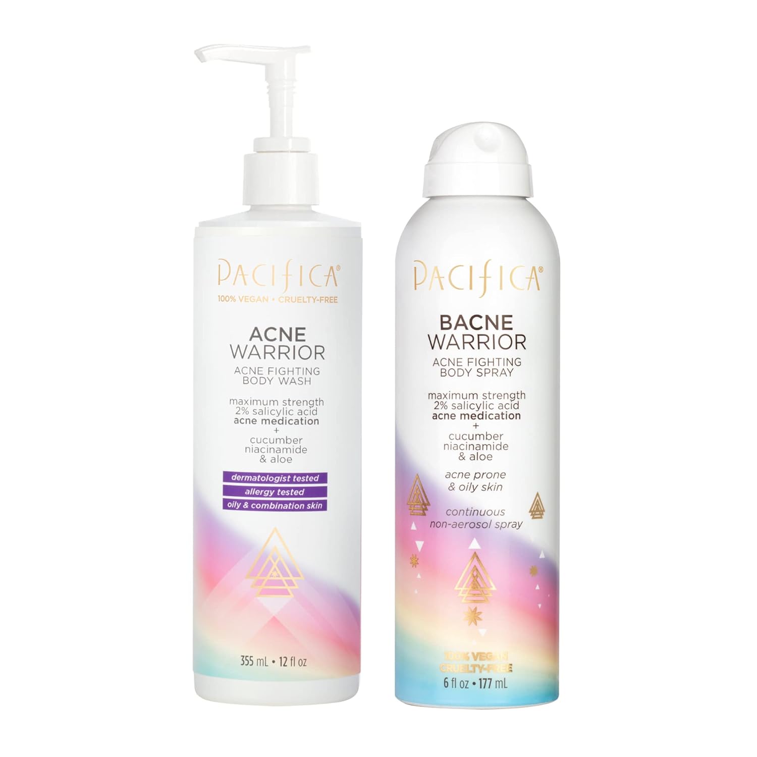 Pacifica Beauty Acne Warrior Acne Fighting Body Wash and