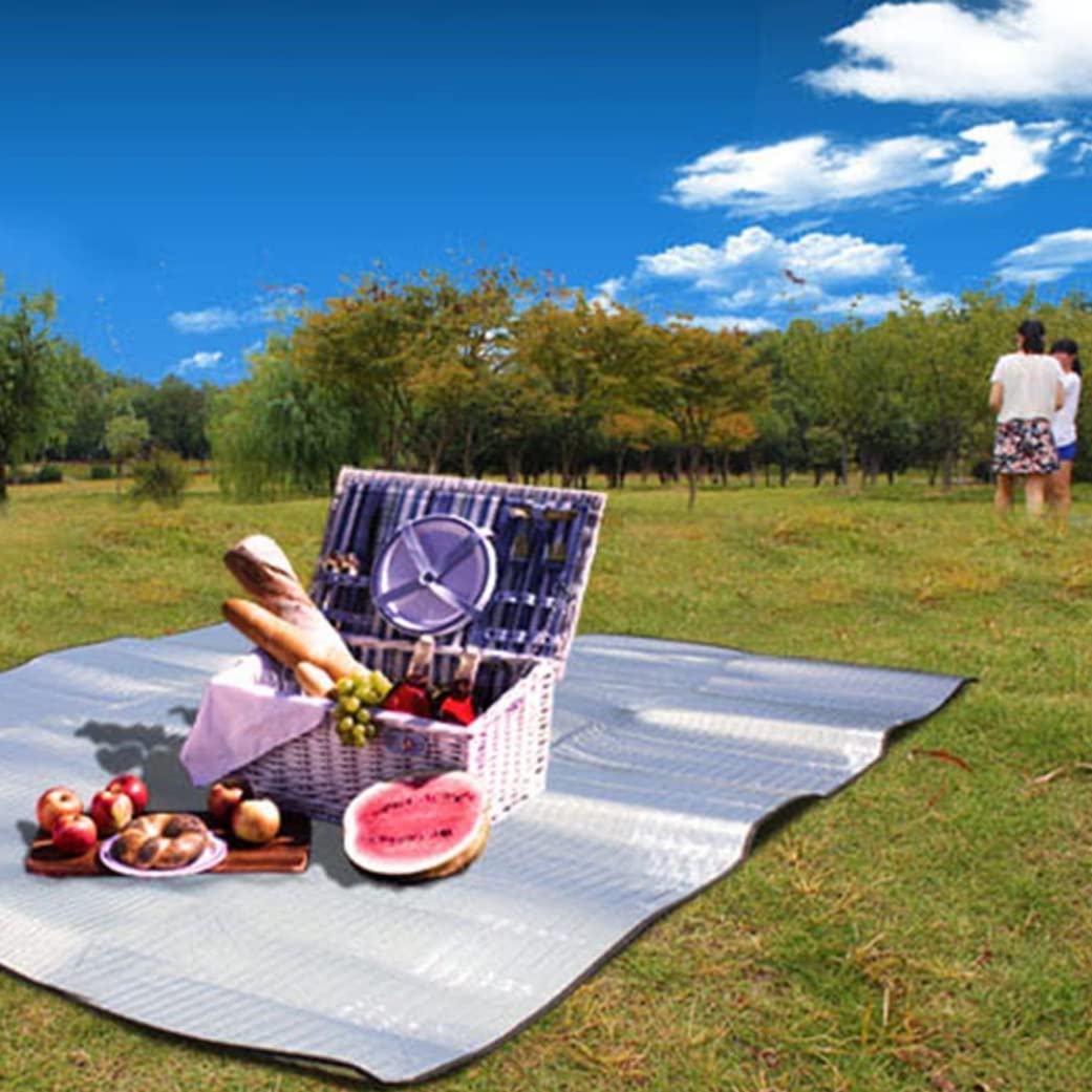 Tapis Isolant Camping YAYODS - 200x250 Cm - Aluminium - Pliable Et Imperméable