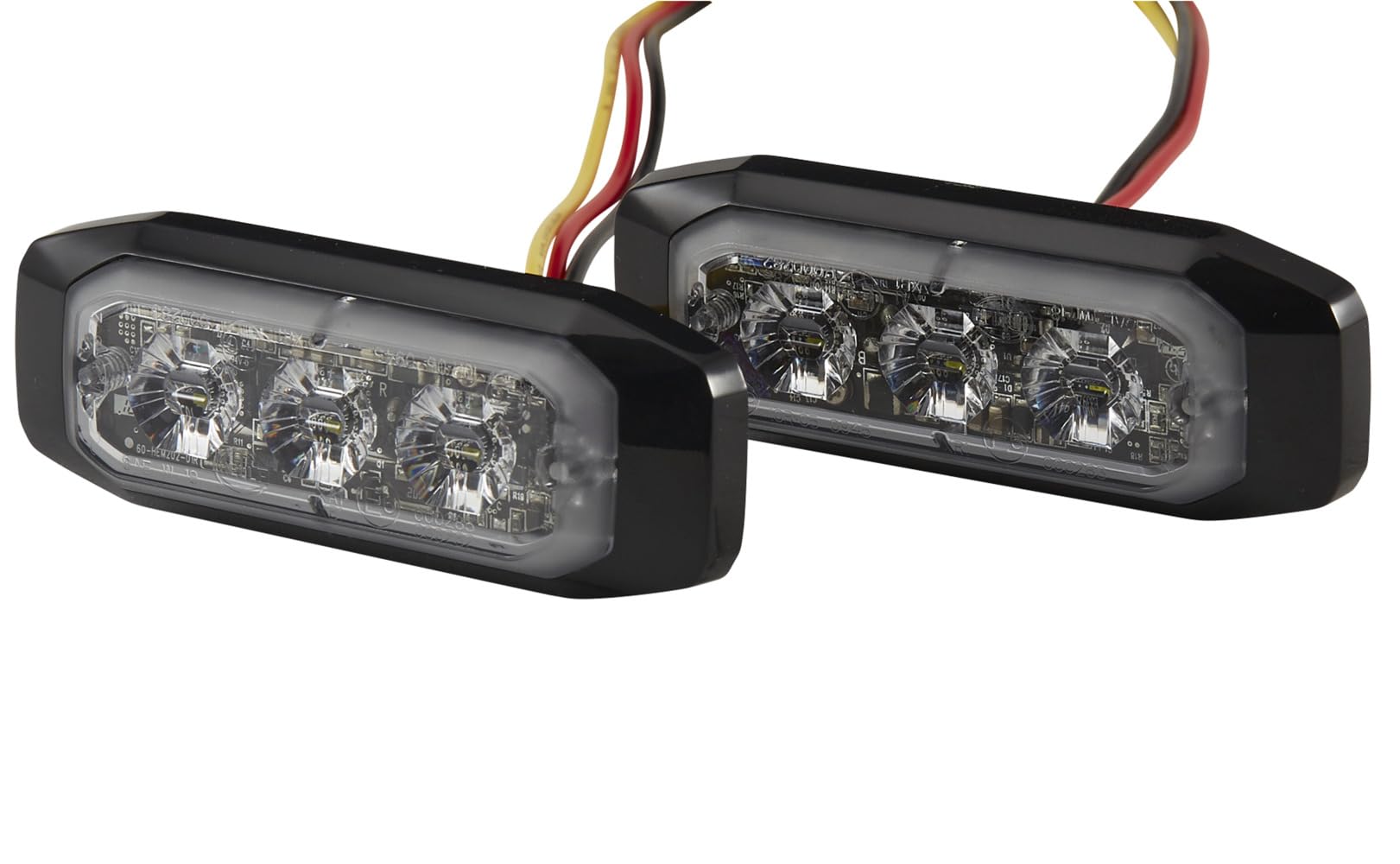 HELLA 2XD 014 563-901 LED-Strobe-type Beacon - BST-Slim - 12/24V - White - Screw Connection/mounting - Cable: 250mm - Kit