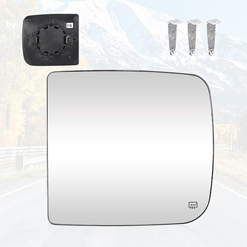 Miniatura 8 de Youxmoto Espejo de remolque de vidrio para lado derecho del pasajero para Dodge Ram 1500 2500 3500 camión 2009 2010 2011 2012 2013 2014 2015 2016