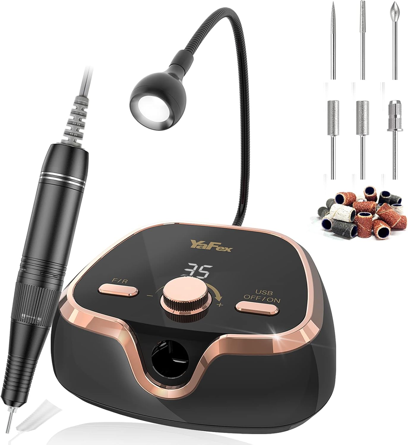 YaFex Nail Drill, 35000 RPM Professional Nail Drill Machine, Electric