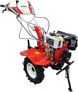BKR® Power Tiller Inter-Cultivator 4 Stroke 10 HP, Diesel Powered, 418cc with 3600 RPM | 2 Forward and 1 Reverse Gear Make... Price In India