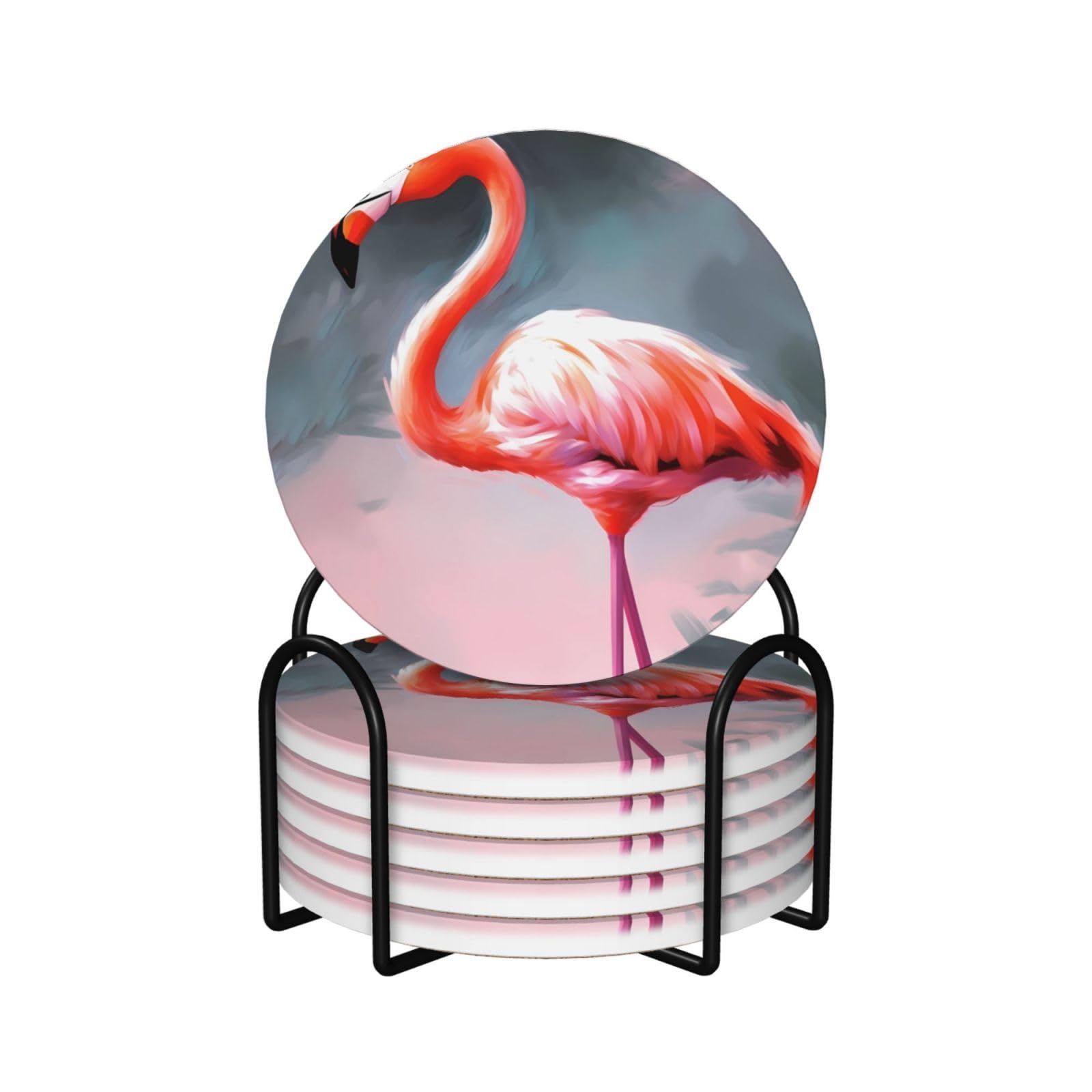 Sous-verres flamant rose pour apéritif et table de salon tendance