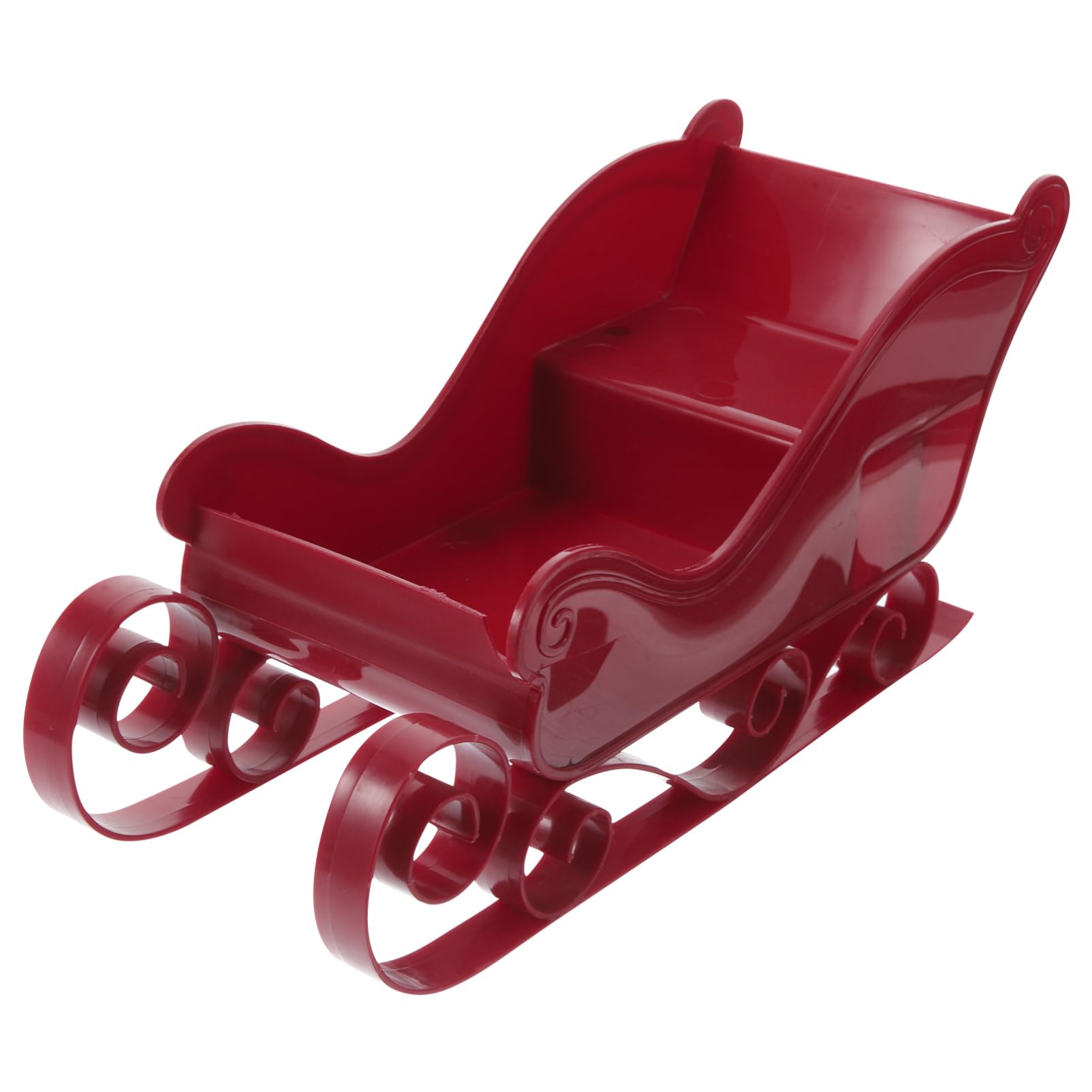 Toddmomy 4pièces Décoration De Noël Traîneau Plastique pour Sapin Ornement De Bureau Thématique Accessoire Photo pour Fêtes