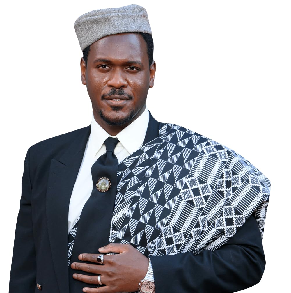 Celebrity Cutouts Lifelike Abubakar Salim (Pose) Half Body Buddy Cutout