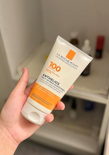 La Roche-Posay Anthelios Melt-In Milk Sunscreen SPF 100 — shown in a real home setting for scale