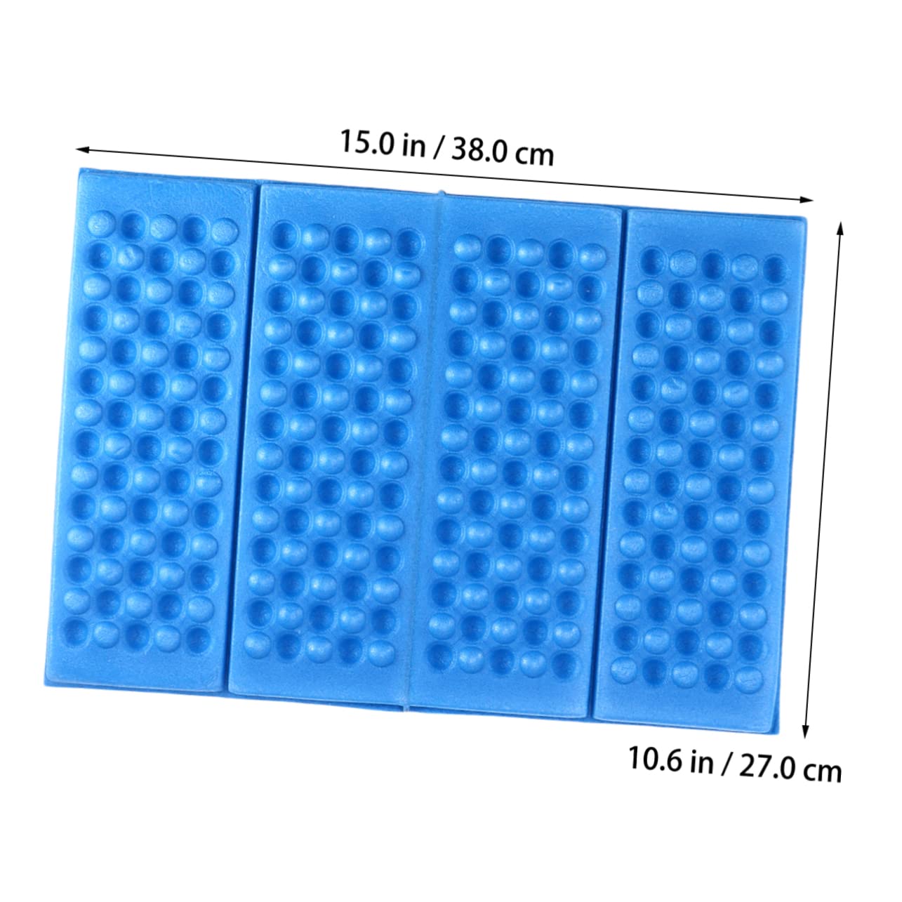 Mipcase 2 PCS Portable Folding Xpe Mats Moisture Heat Resistant Cushions for Camping Picnics Parks Lightweight Blue Seat with Storage Bag
