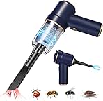 Bug Vacuum Catcher,Cordless Handheld Vacuum Cleaner Rechargeable Bug Catcher Strong Suction with Multifunctional Suction Nozzle for Home Office Insect Stink Bug Moth Spider and Car Cleaning Blue