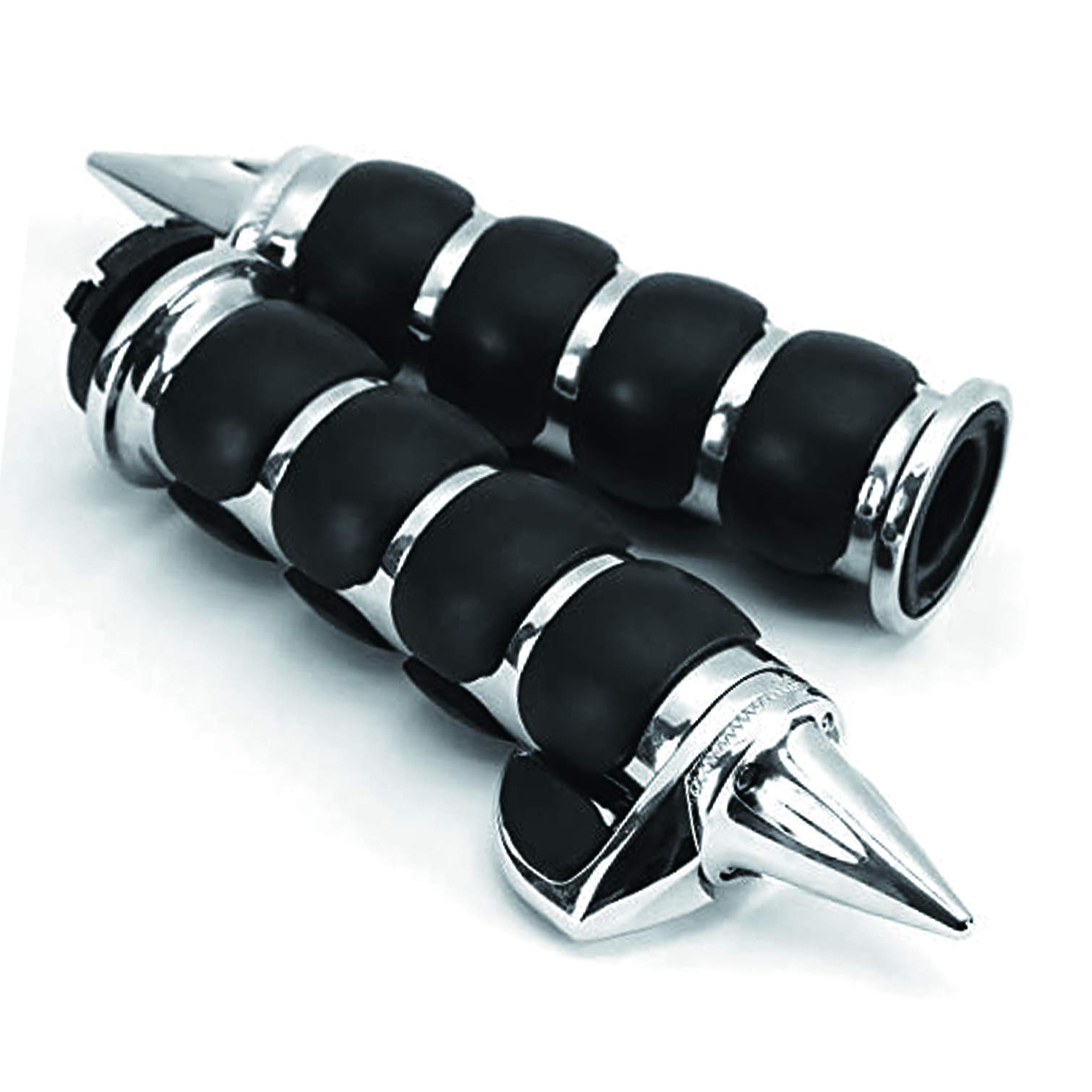 1" Spike Blue Rubber Handlebar Hand Grips For Harley Dyna Sportster Road King Street Glide Ele ☾♟ I.1195025599