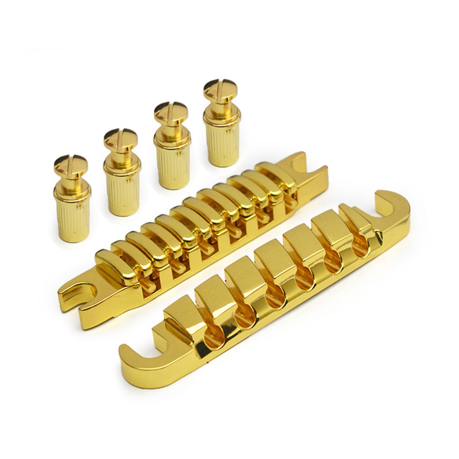 Ponte per chitarra elettrica Split Guitar Bridge Cordiera Selle individuali per chitarre elettriche a 6 corde Parti di ricambio Top Hanging String Singole Selle