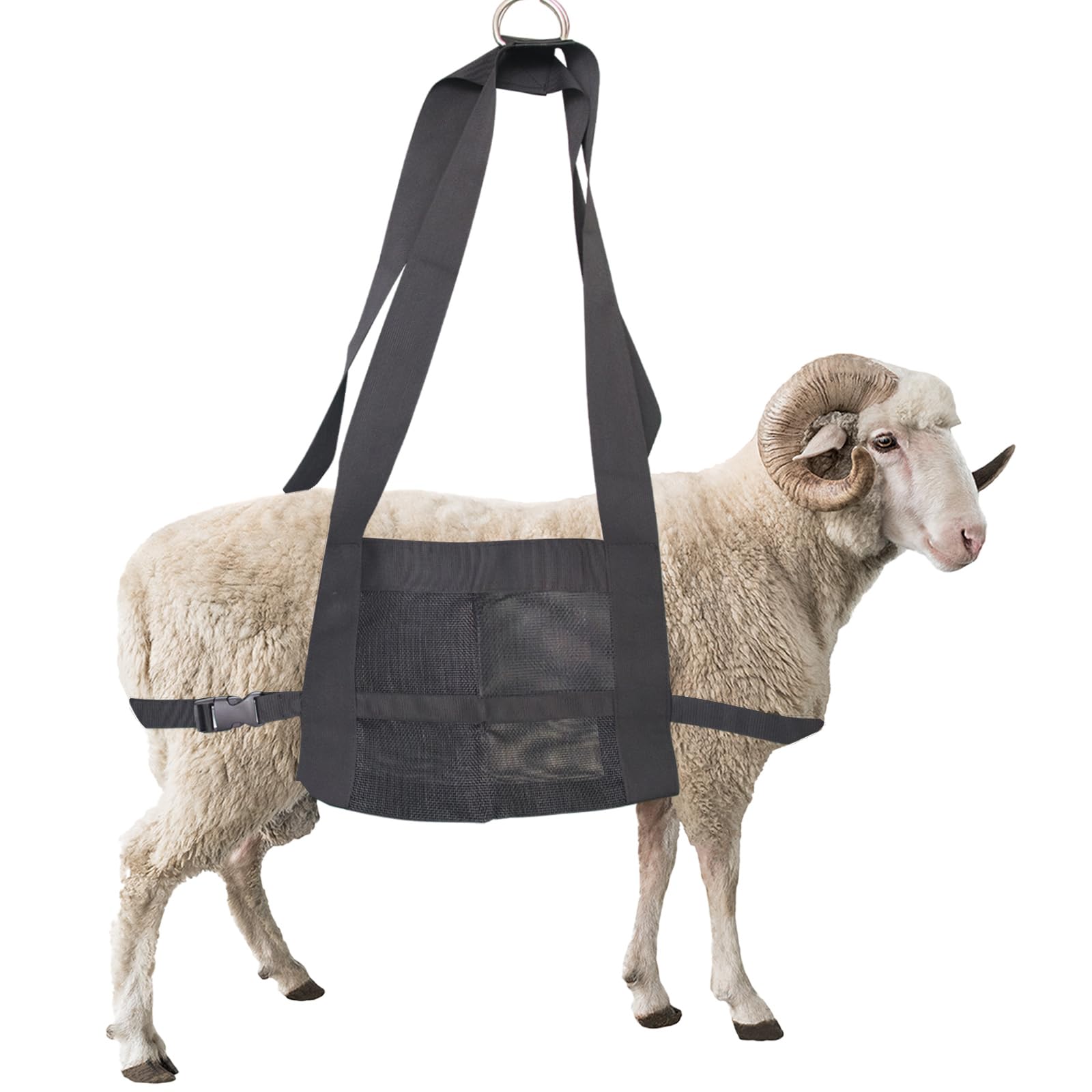 USUNFARM Calf Sling for Weighing Animals Sling with Adjustable Straps- Animal Carrier Sling Baby Scales for Weighing Calves Lambs Goats Alpacas Dogs Pigs