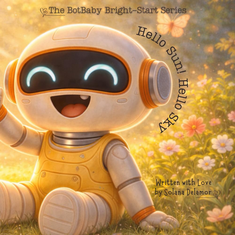 Hello Sun! Hello Sky! A BotBaby Song: A Heartwarming Robot Story for Little Ones (The BotBaby Bright-Start Series, Heart-coded stories for curious kids and the grown-ups who adore them)