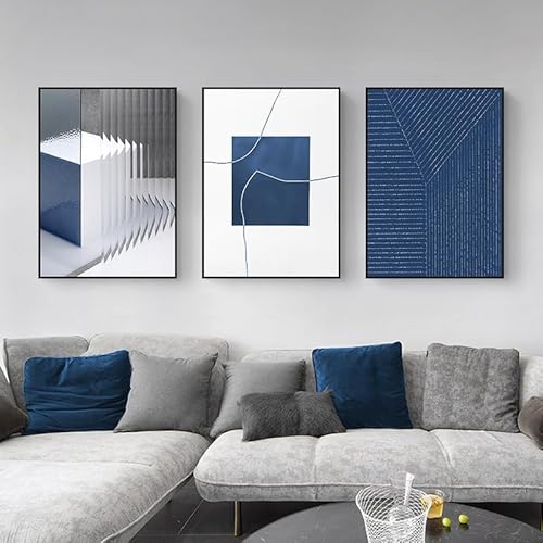 Lmovutcom 3 Bilder von „blauem geometrischem Hintergrund mit weißen Streifen“ – Drucke, Poster, Wandbilder, Wandposter fürs Wohnzimmer, ungerahmt Lmovutcom 3 Bilder von „blauem geometrischem Hintergrund mit weißen Streifen“ – Drucke, Poster, Wandbilder, Wandposter fürs Wohnzimmer, ungerahmt