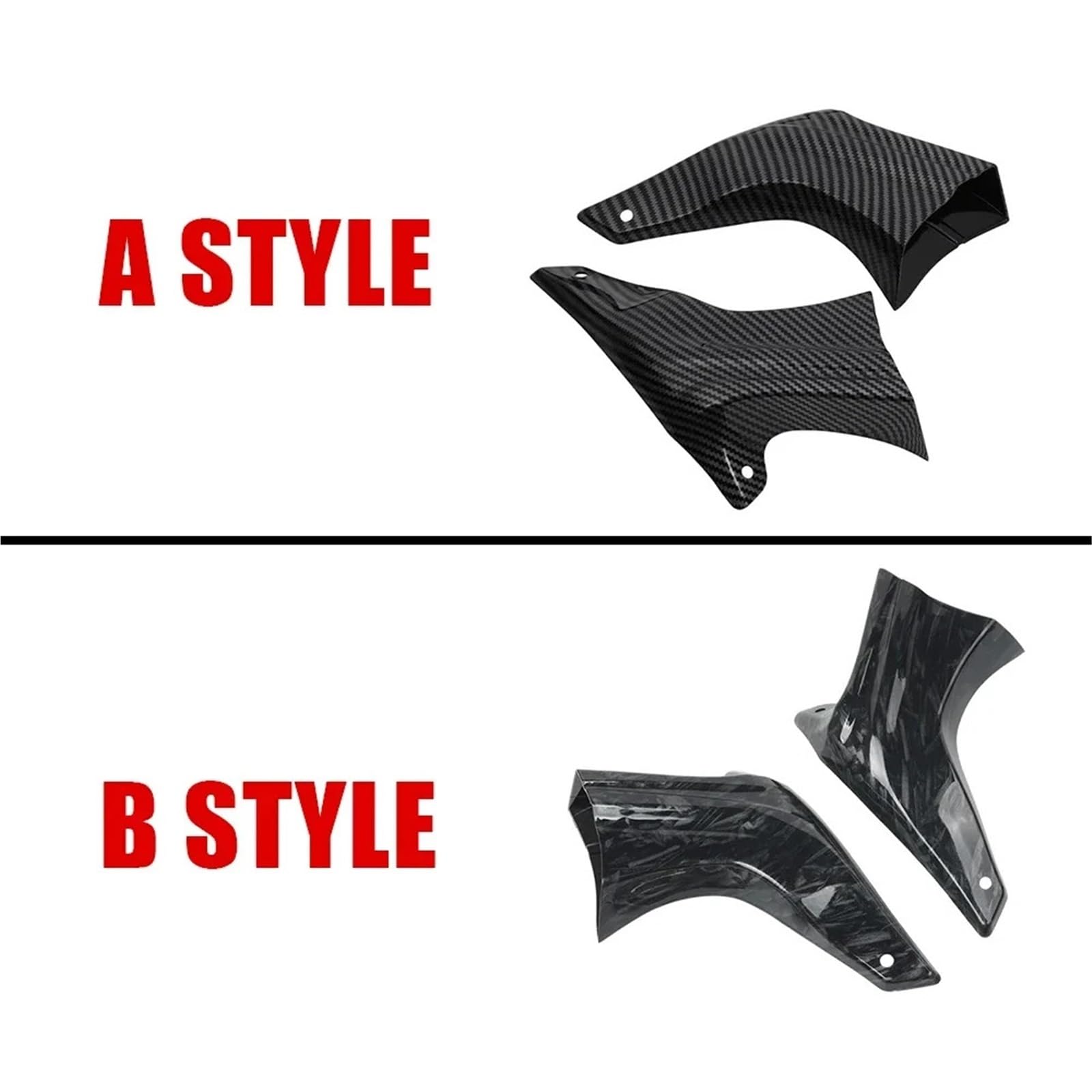 Pasuje do Ducati Multistrada 1200 Tracer 900 GT YZF R6 R1 DUKE 790 890 S1000R S1000RR Motocyklowe przewody chłodzące powietrze Grand Caliper Bracket Radiator Cover(A style a set)
