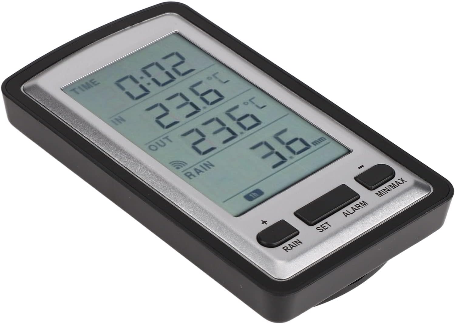 Digital Wireless Rain Meter Gauge with RCC Transmission Temperature Recorder for Indoor Outdoor Use