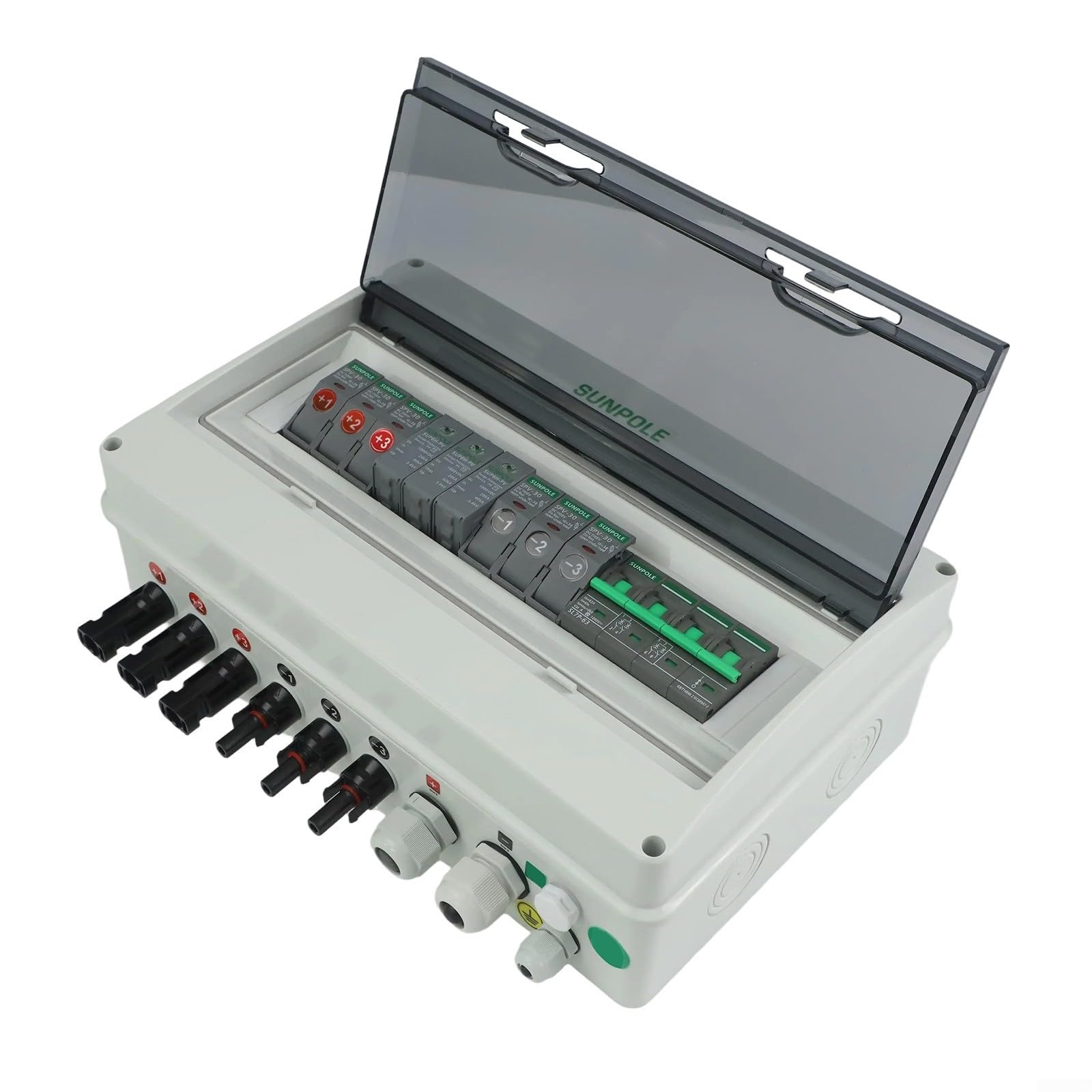IP65 wasserdichte 3-in-1-Out-1000 V DC PV-Kombinator-Box, für Solarmodul-Schutz in Wohndächern