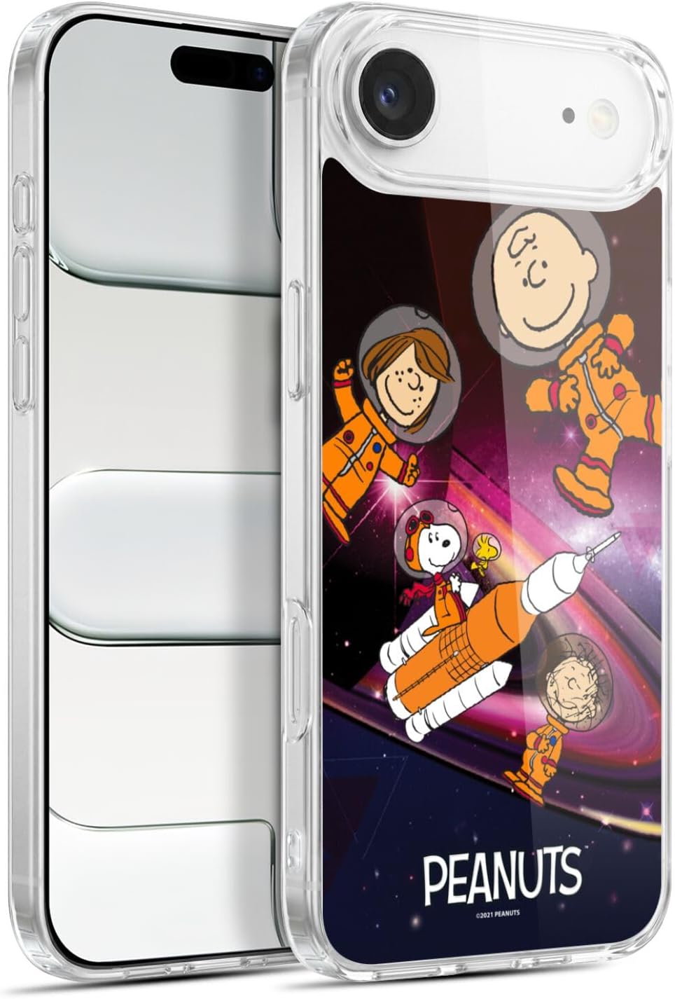Head Case Designs Officially Licensed Peanuts Deep Space Secrets of Apollo 10 Gel Case [Military Grade Protection] Compatible with Apple iPhone 17 Air