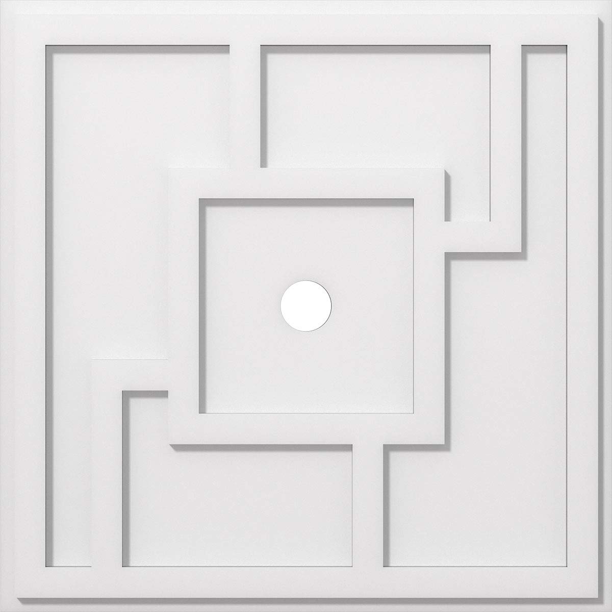 Ekena Millwork CMP14KX-03000 Knox Architectural Grade PVC Contemporary Urethane Ceiling Medallions 14"OD x 3"ID x 4 3/4"C x 1"P — Amazon image 10