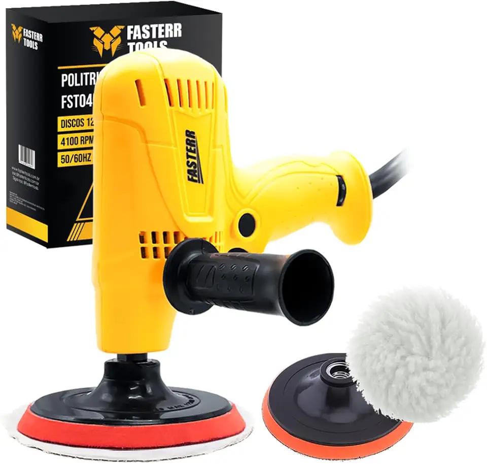 Politriz 700W Fasterr 6 Velocidades 600–4100RPM Disco 125mm Compacta e Ergonômica