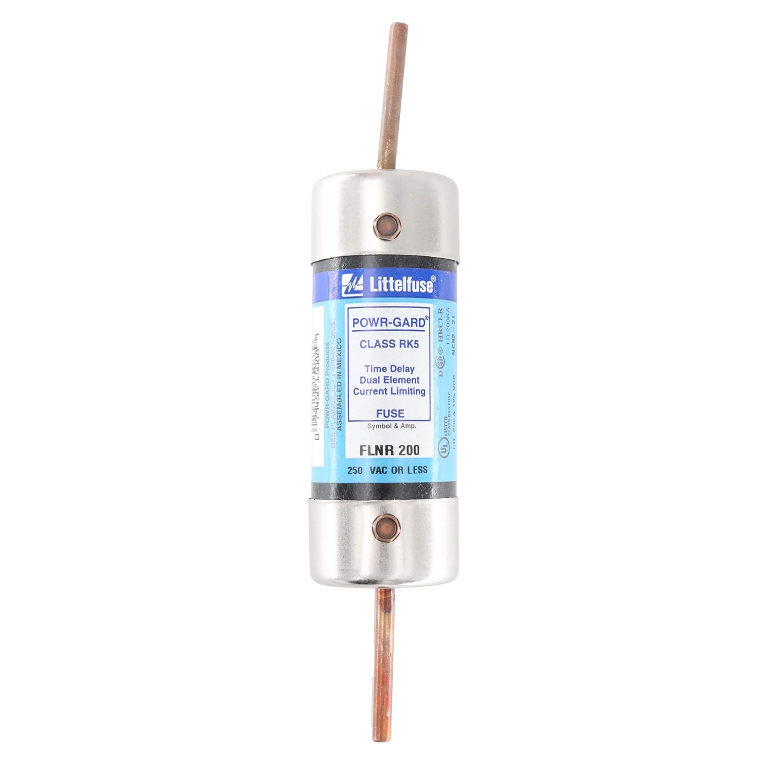 Littelfuse FLNR-200 Dual-Element Time-Delay Fuse, Class RK5, 250-Volt, 200-Amp