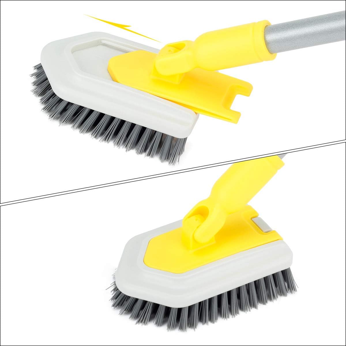 Stiff Bristles Brush Refill Fit Lalafancy Shower Bathtub Cleaning Brush