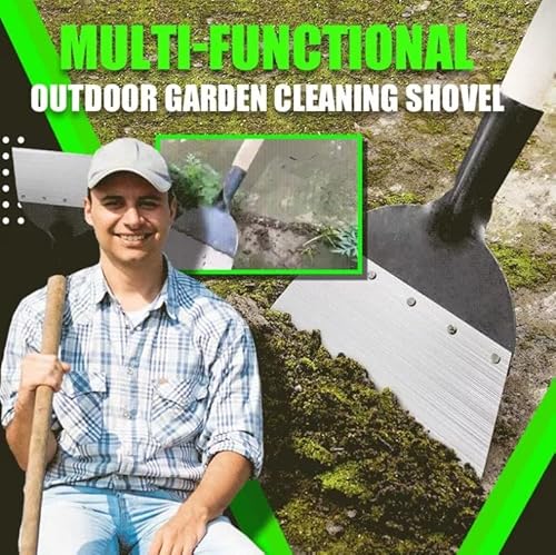 image for MYCK Multi-Functional Outdoor Garden Cleaning Shovel, Gard Scraper Sho