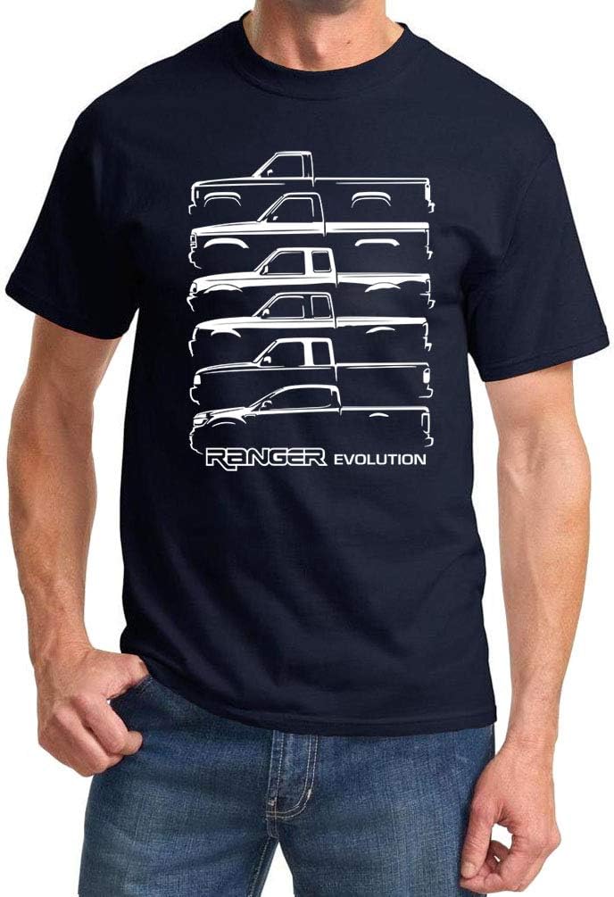 1983-2024 Ford Ranger Pickup Truck Evolution Classic Design Tshirt