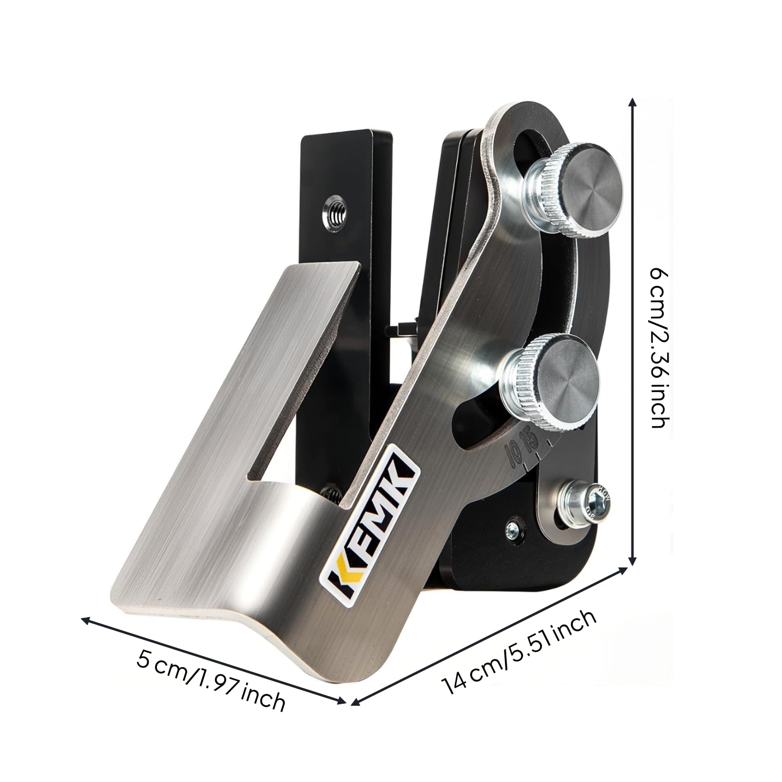 Guía de Ángulo de Ajustable Guía de Rectificado Plantilla de Bisel Tope de Máquina con Diseño Compacto de 14x5x6cm Adecuada para Talleres Afición Metal Bricolaje Doméstico Mantenimiento