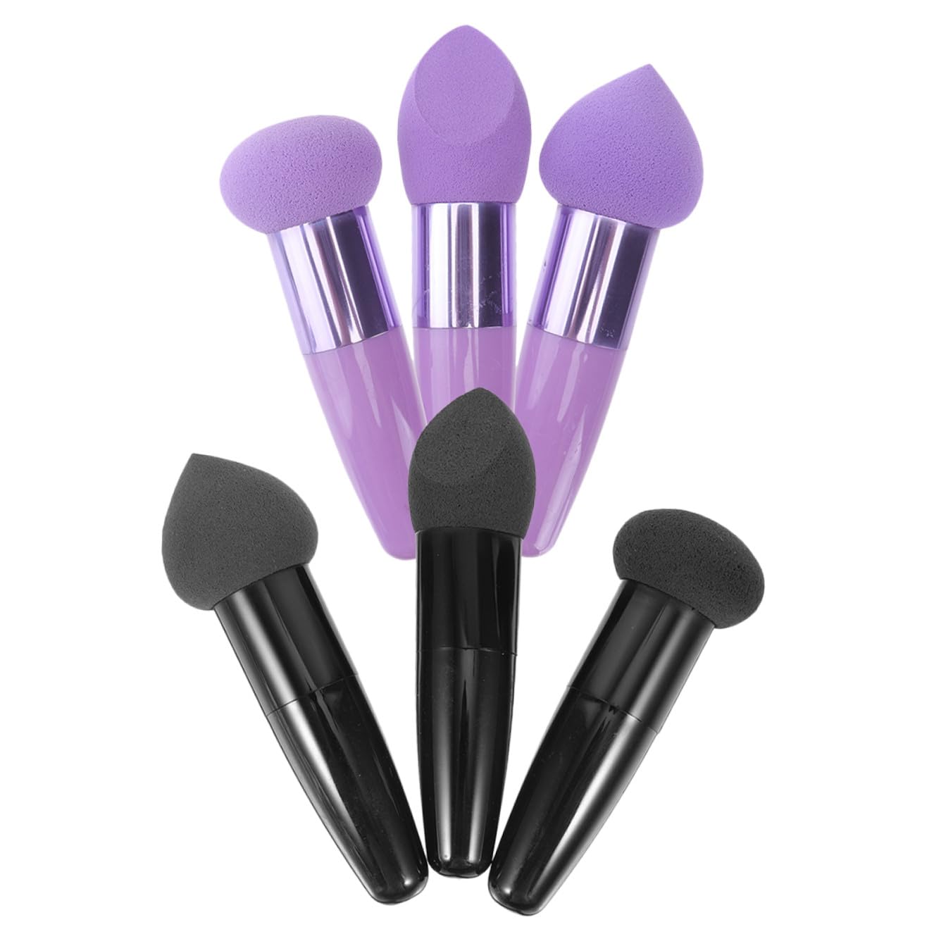 GALPADA 6 Stück Beauty Puff Pen Make Up Schwämme aus Latex mit Griff Komfortabel für Puder und Foundation Geeignet für Täglichen Gebrauch und Anfänger