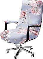 Vista 10 de WOMACO Fundas para silla de oficina, fundas elásticas para silla de computadora con fundas para reposabrazos, fundas universales para silla de jefe