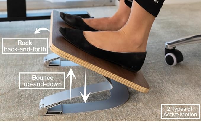 Reposapiés Ergonómico de Madera para Escritorio miniatura 2