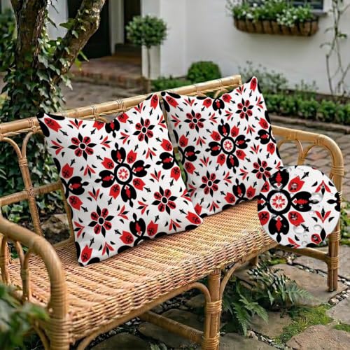 Houss de coussin extérieur imperméable 50x50 lot de 2 mandala