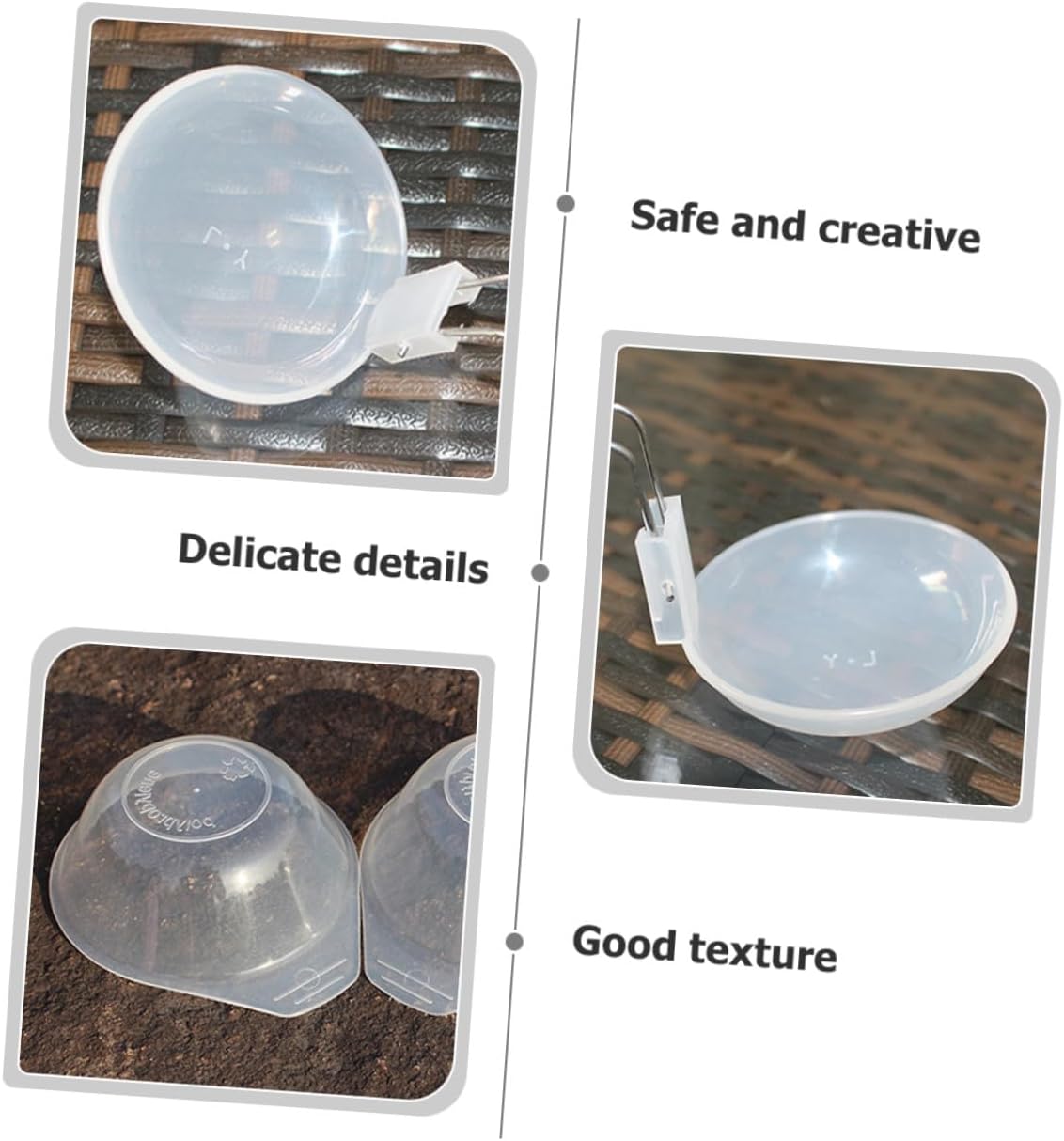 Veemoon Portable Plastic Bowl and Soup Spoon Set, 8pcs Pp Camping Tableware, Small Reusable Rice Bowls with Outdoor Bbq Serving Utensils for Hiking and Travel