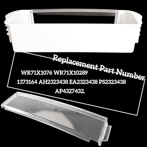 Miniatura 4 de Reemplazo del estante de la puerta del refrigerador para GE refrigerador estante Trim (transparente) WR71X10761 WR71X10289 Insertar piezas del módulo