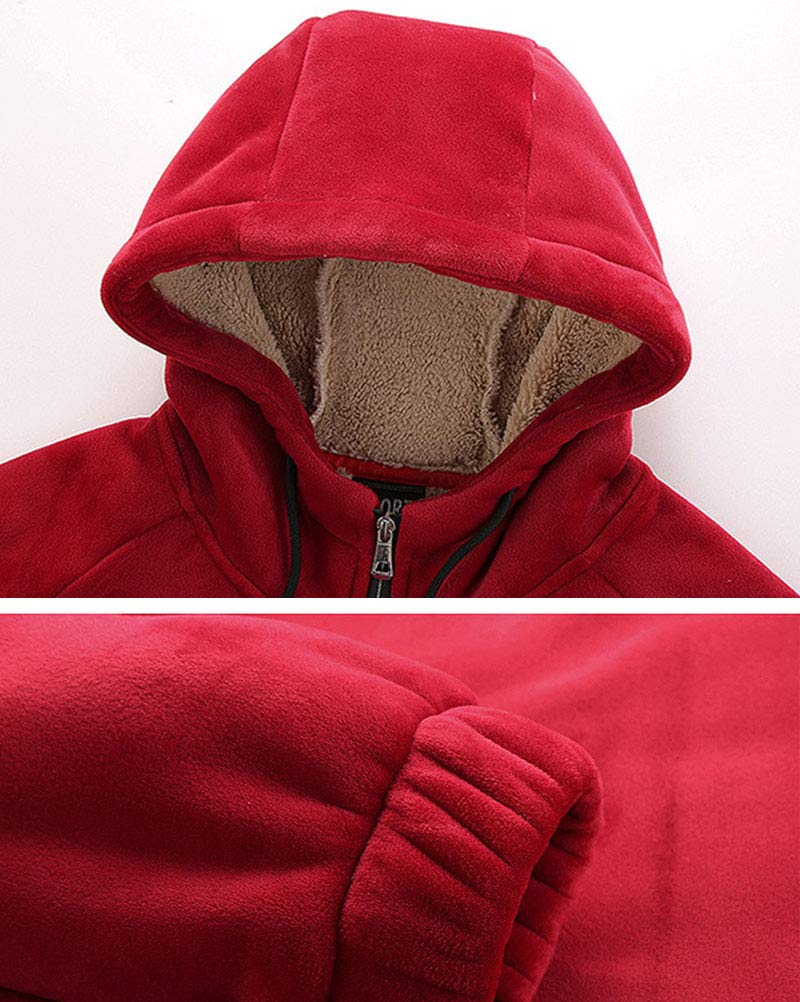 Mężczyźni duży i wysoki codzienny 2-częściowy strój ciepły polar luźny dwuczęściowy zestaw spodnie i bluza z kapturem bluza top odzież sportowa dres strój na siłownię, bieganie, wędrówki