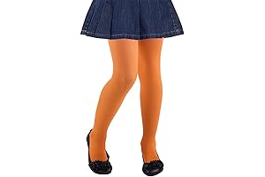 Girls Footed Tights for Orangey Frolic