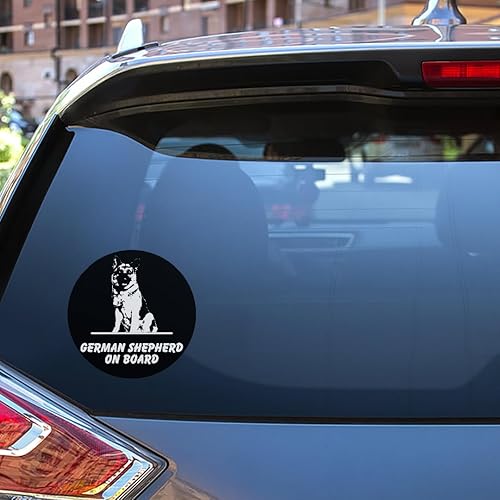 Miniatura 6 de Pegatinas de coche Huskey "Perros a bordo"