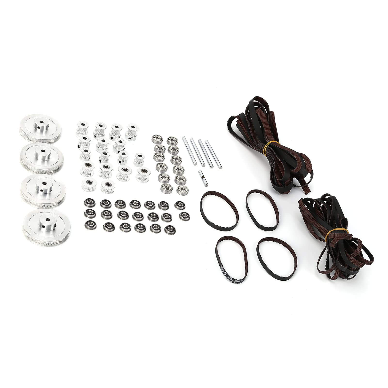 GT2 Lot de 5 poulies de courroie de distribution en aluminium 16 dents alésage 6 mm et clé M2 pour imprimante 3D RepRap 6 mm de largeur